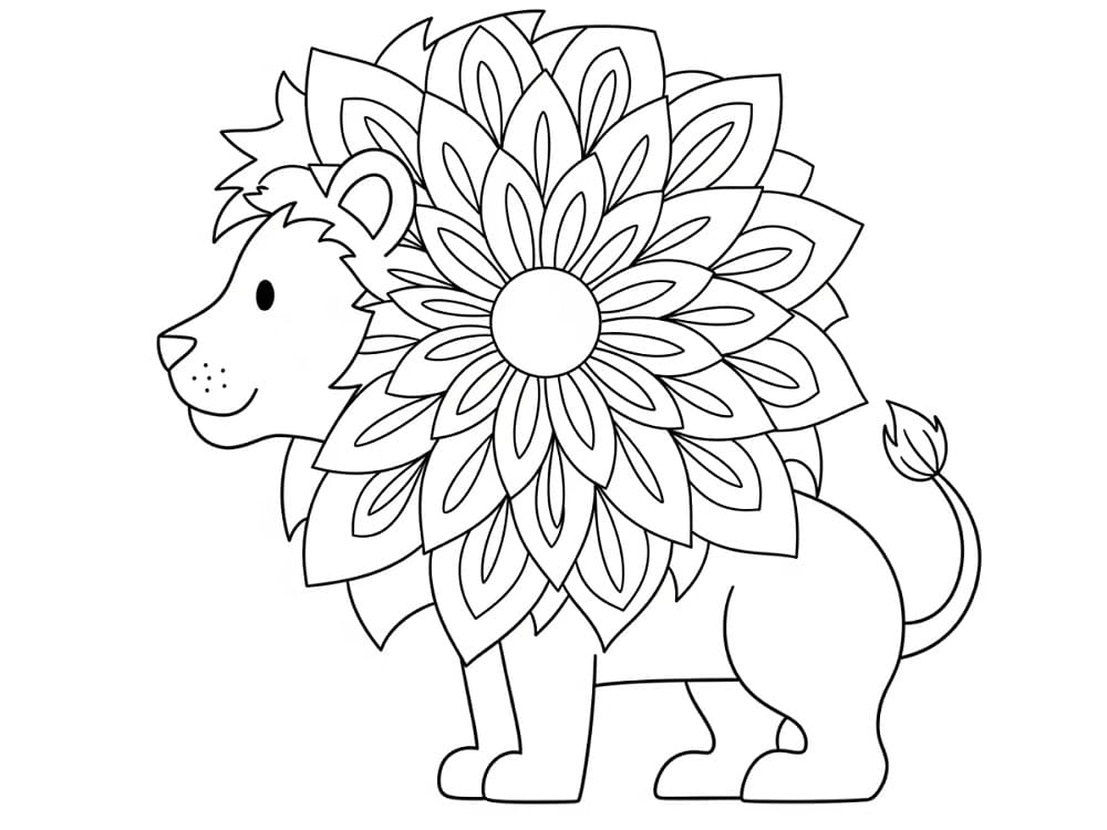 Mandalas Lion 37